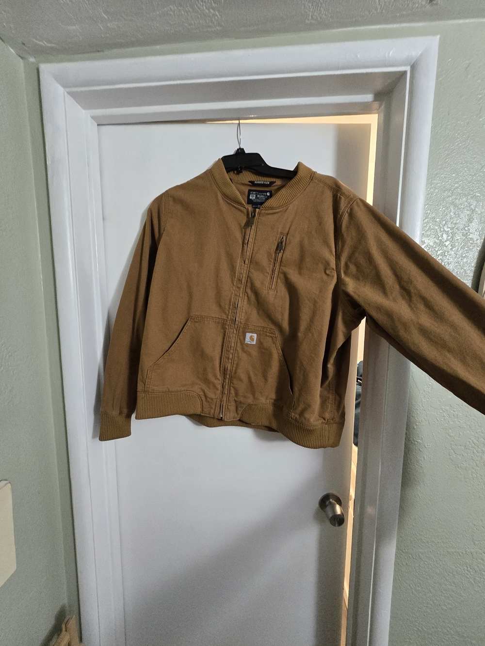 Carhartt Kids' Brown Workwear Jacket - Durable Zip-Up